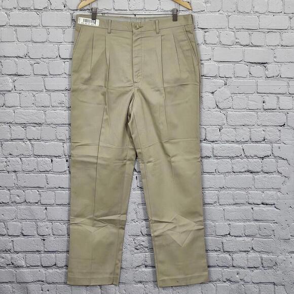 2/$20 Edwards Wrinkle Resistant Dress Pants Size 36x32 | Classic Work Trousers - Picture 1 of 6